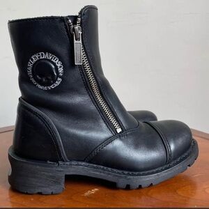 Harley Davidson Women’s Black Leather Motorcycle Riding Boots | US 6
